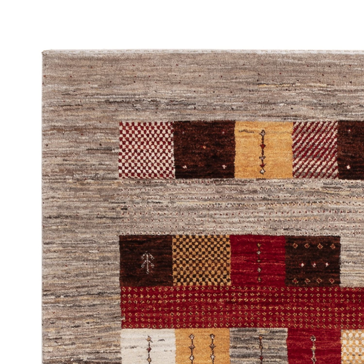 Tapis Gabbeh - Loribaft Indus - 193 x 145 cm - multicolore