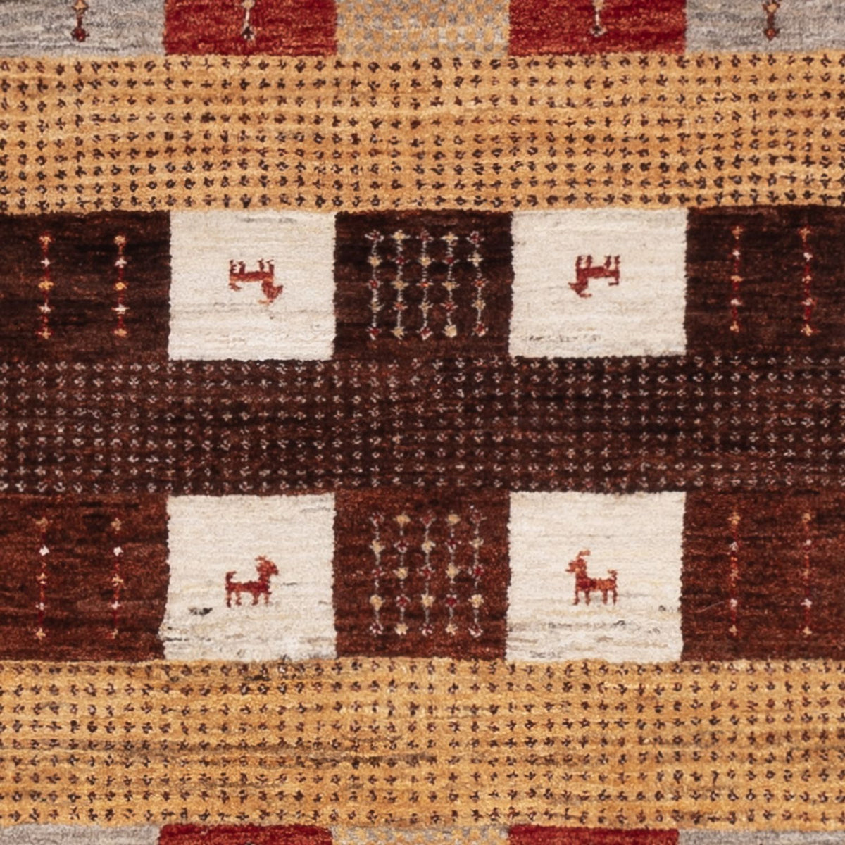 Tapis Gabbeh - Loribaft Indus - 205 x 150 cm - multicolore