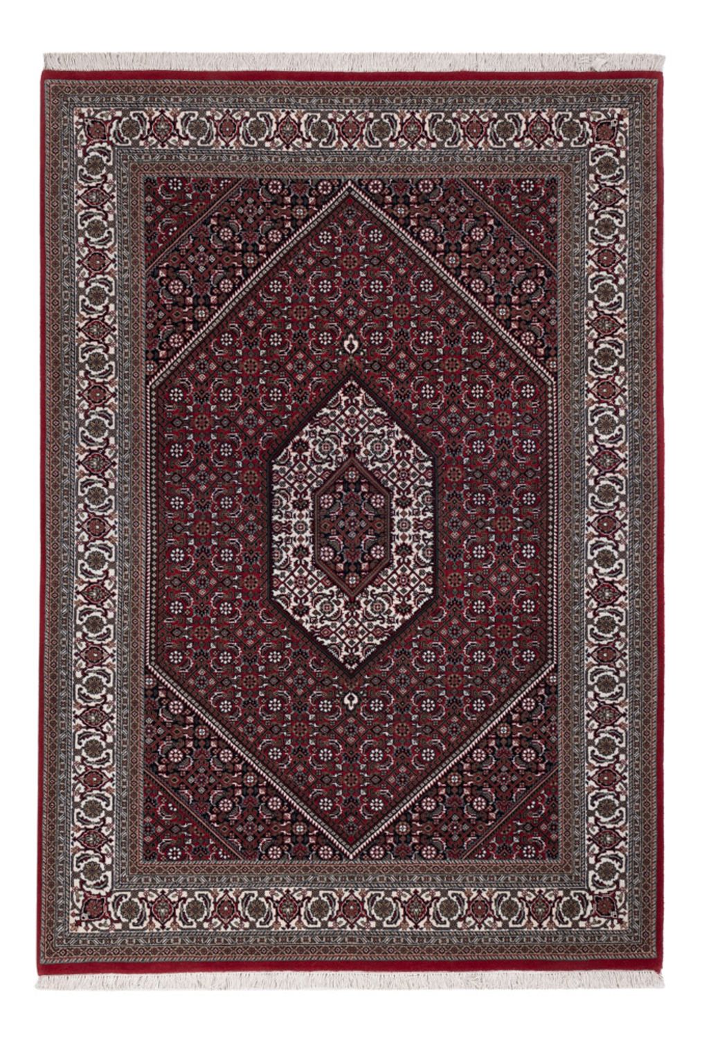Tapis oriental - Bidjar - Indus - 201 x 142 cm - marron foncé