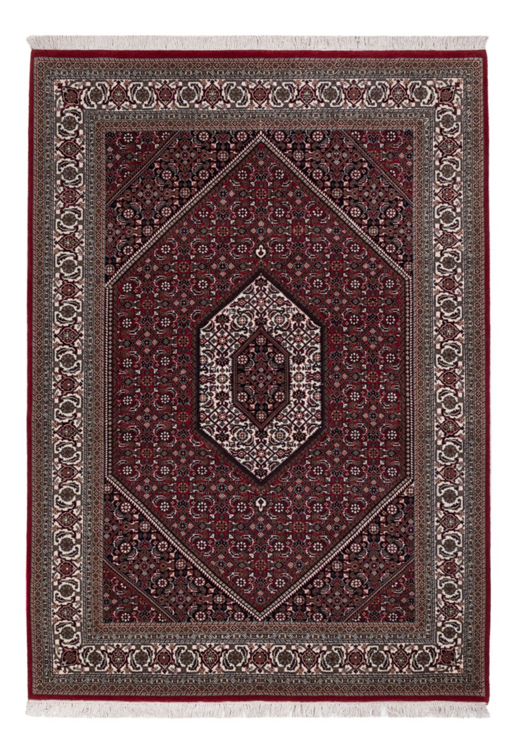 Tapis oriental - Bidjar - Indus - 204 x 145 cm - marron foncé