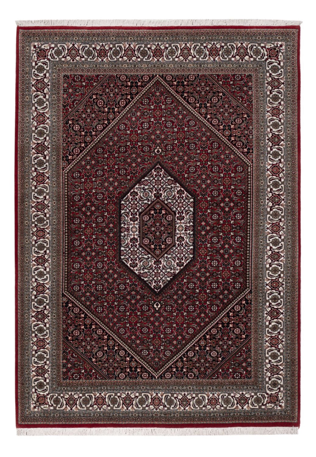 Tapis oriental - Bidjar - Indus - 202 x 138 cm - marron foncé