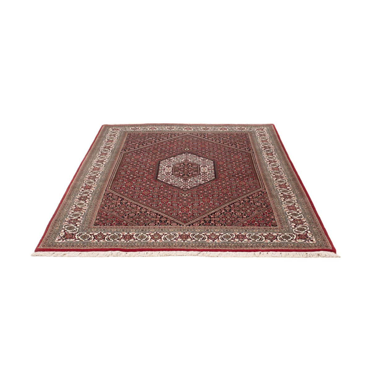 Tapis oriental - Bidjar - Indus - 202 x 138 cm - marron foncé