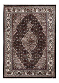 Tapis oriental - Tabriz - 196 x 141 cm - gris foncé