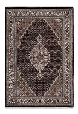 Tapis oriental - Tabriz - 204 x 141 cm - gris foncé
