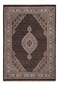 Tapis oriental - Tabriz - 204 x 142 cm - gris foncé