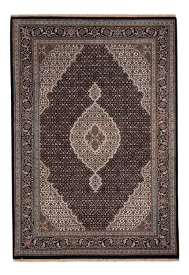 Tapis oriental - Tabriz - 205 x 143 cm - gris foncé