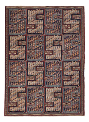 Tapis Kelim - Oriental - Soumak - 215 x 155 cm - beige foncé