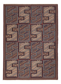 Tapis Kelim - Oriental - Soumak - 215 x 155 cm - beige foncé