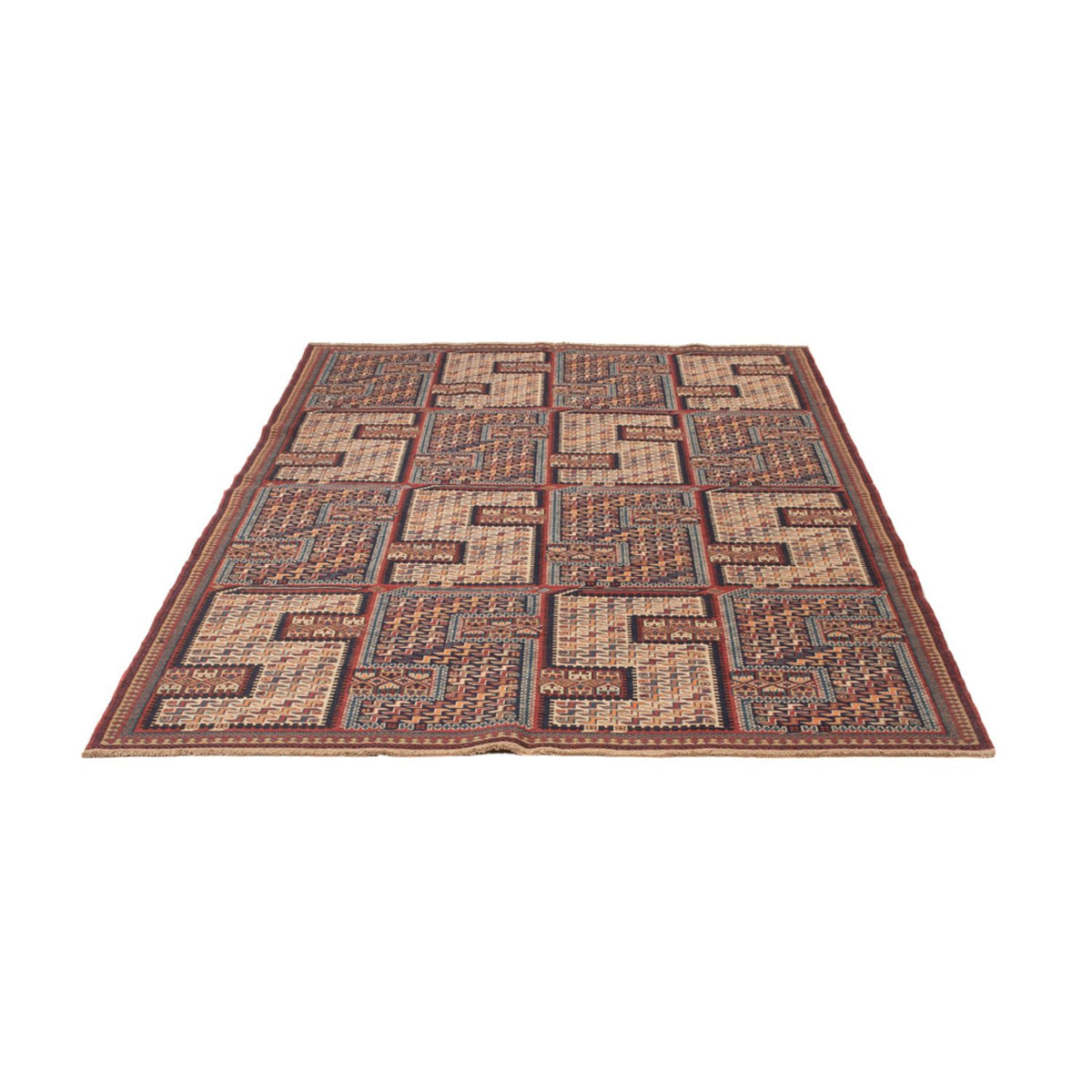 Tapis Kelim - Oriental - Soumak - 215 x 155 cm - beige foncé