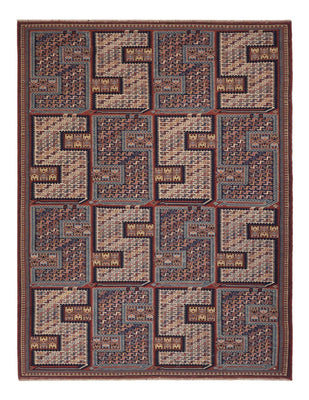 Tapis Kelim - Oriental - Soumak - 205 x 166 cm - beige foncé