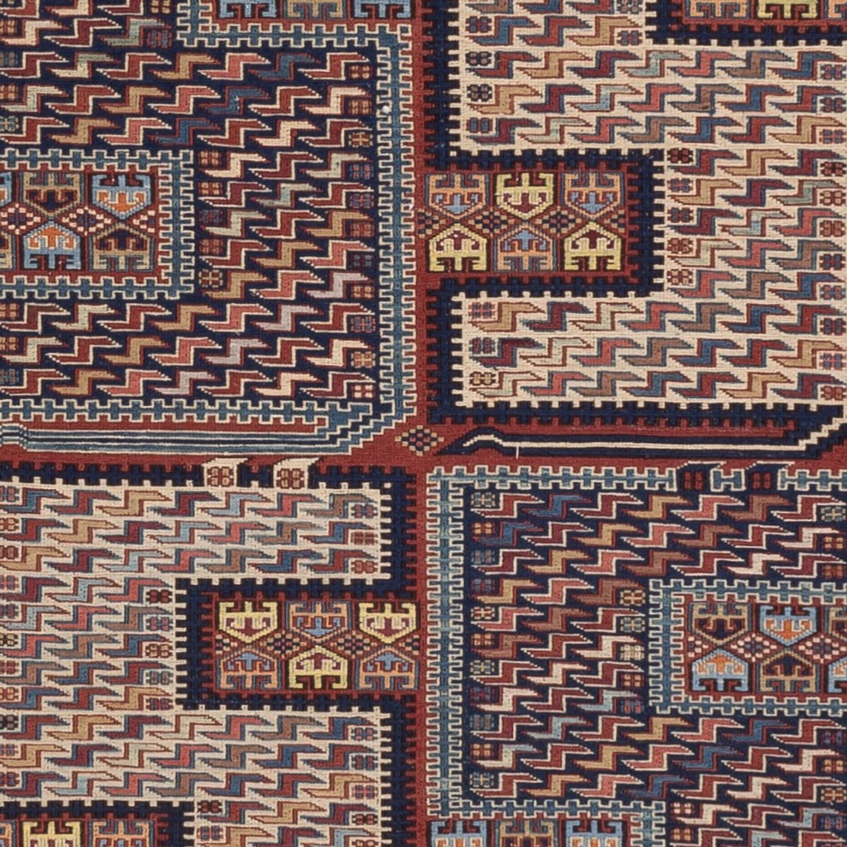 Tapis Kelim - Oriental - Soumak - 205 x 166 cm - beige foncé