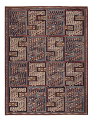 Tapis Kelim - Oriental - Soumak - 209 x 166 cm - beige foncé
