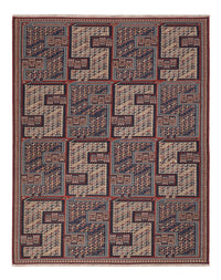 Tapis Kelim - Oriental - Soumak - 208 x 165 cm - beige foncé