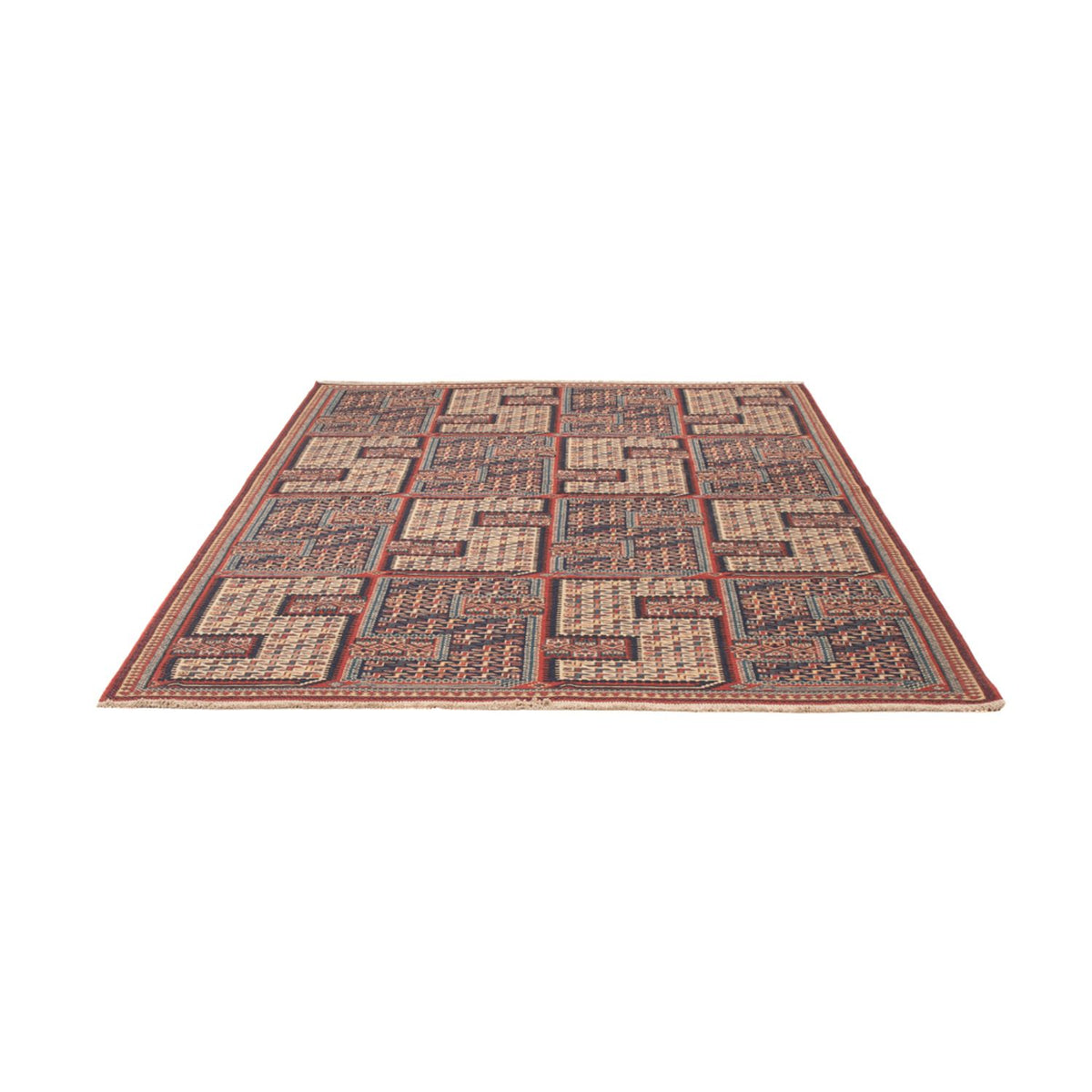 Tapis Kelim - Oriental - Soumak - 208 x 165 cm - beige foncé