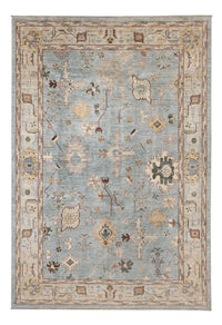 Tapis Ziegler - Usak - 296 x 200 cm - bleu clair