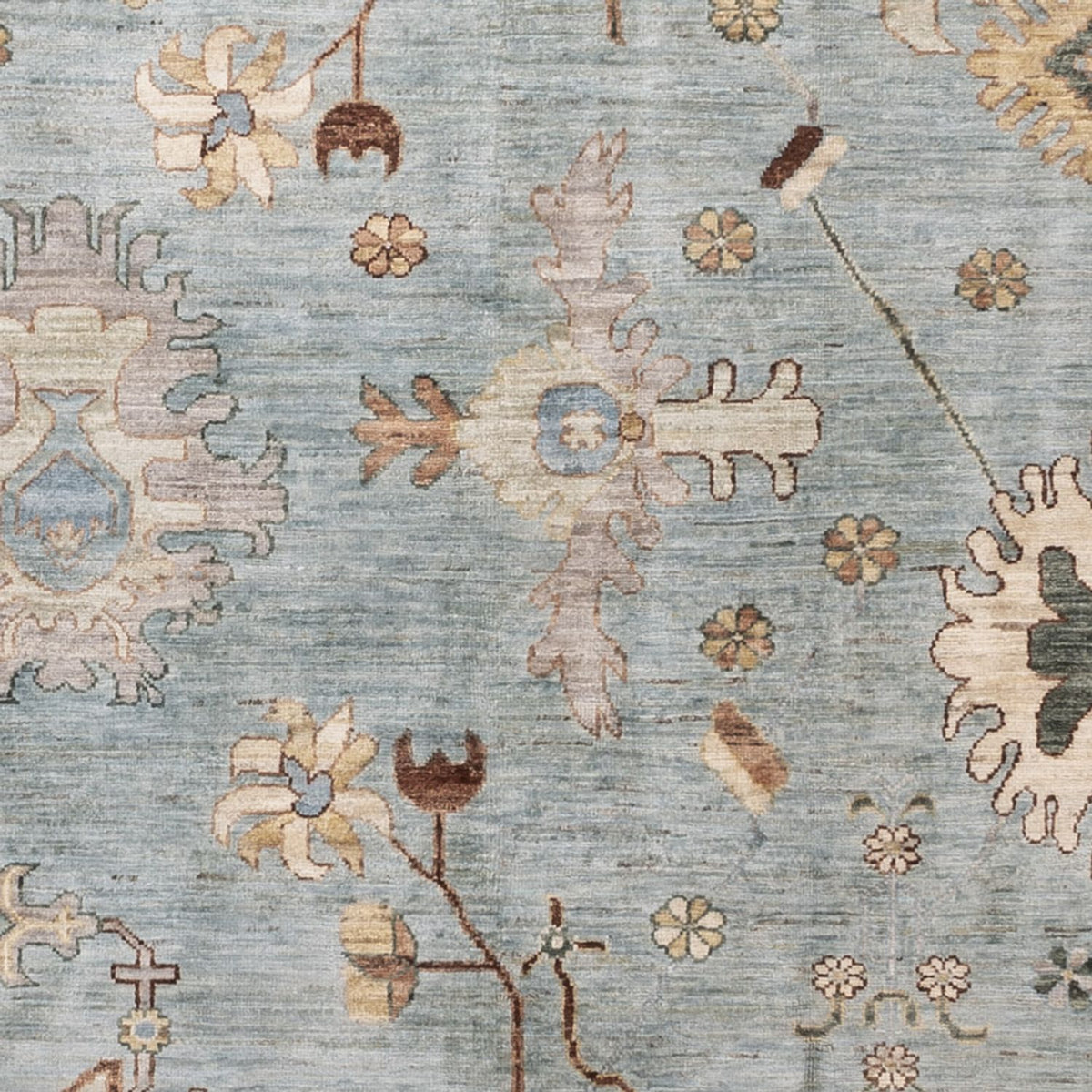 Tapis Ziegler - Usak - 296 x 200 cm - bleu clair