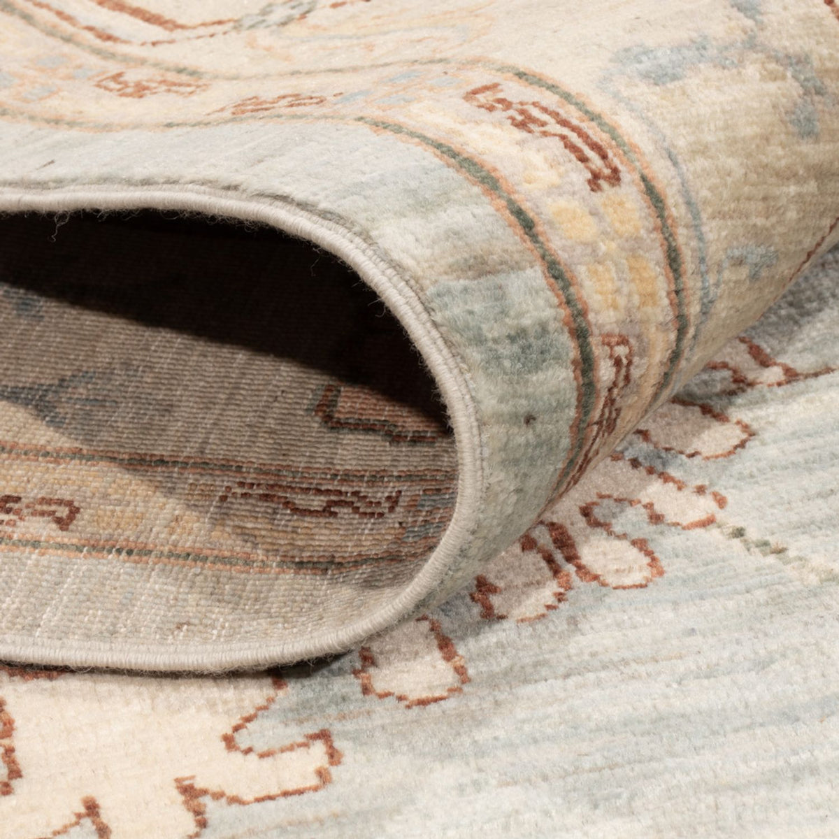 Tapis Ziegler - Usak - 296 x 200 cm - bleu clair