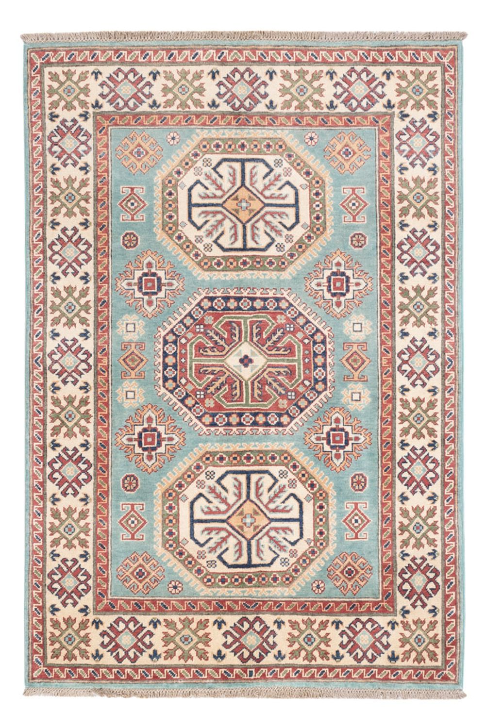 Tapis Ziegler - Kazak - 178 x 120 cm - bleu clair