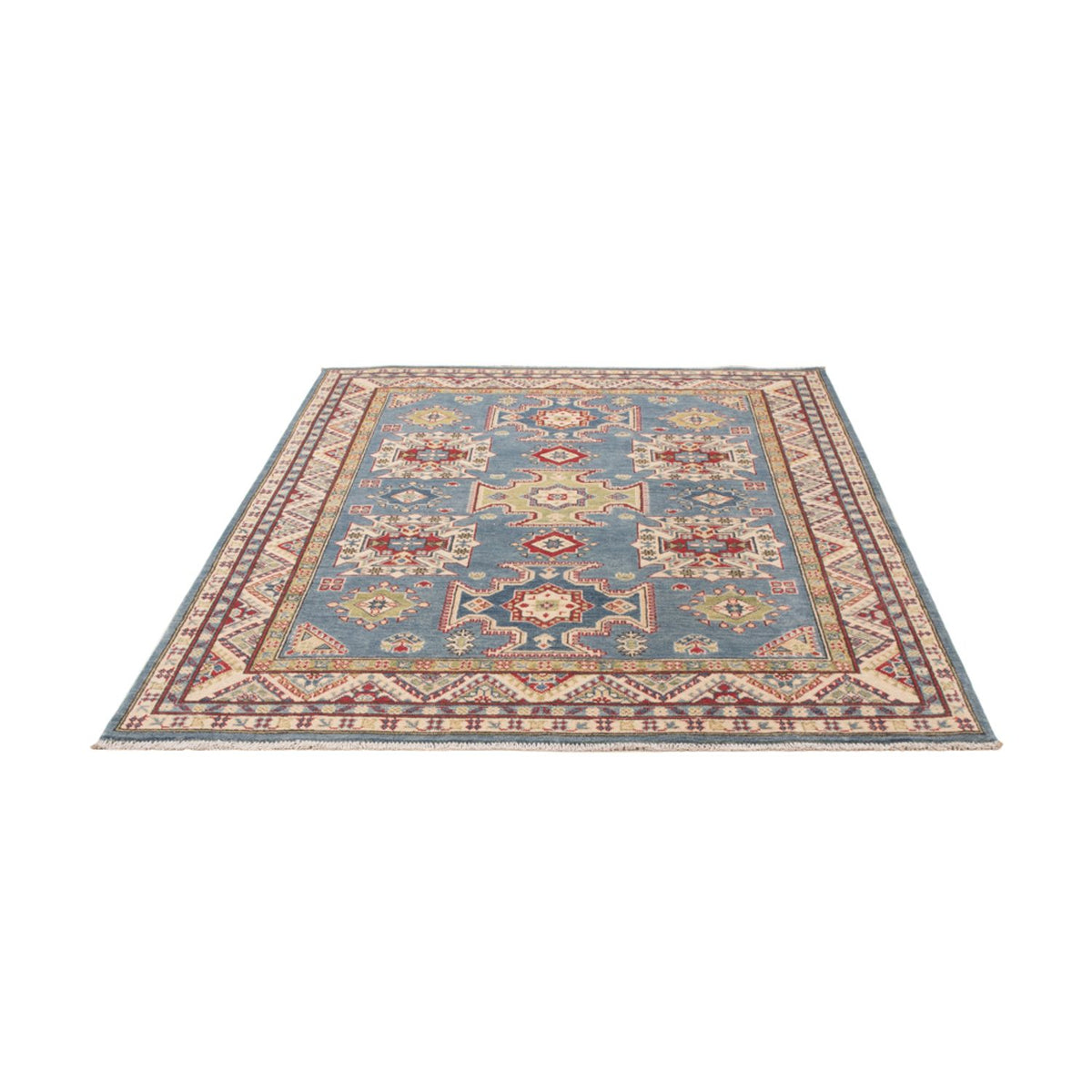 Tapis Ziegler - Kazak - 198 x 150 cm - bleu