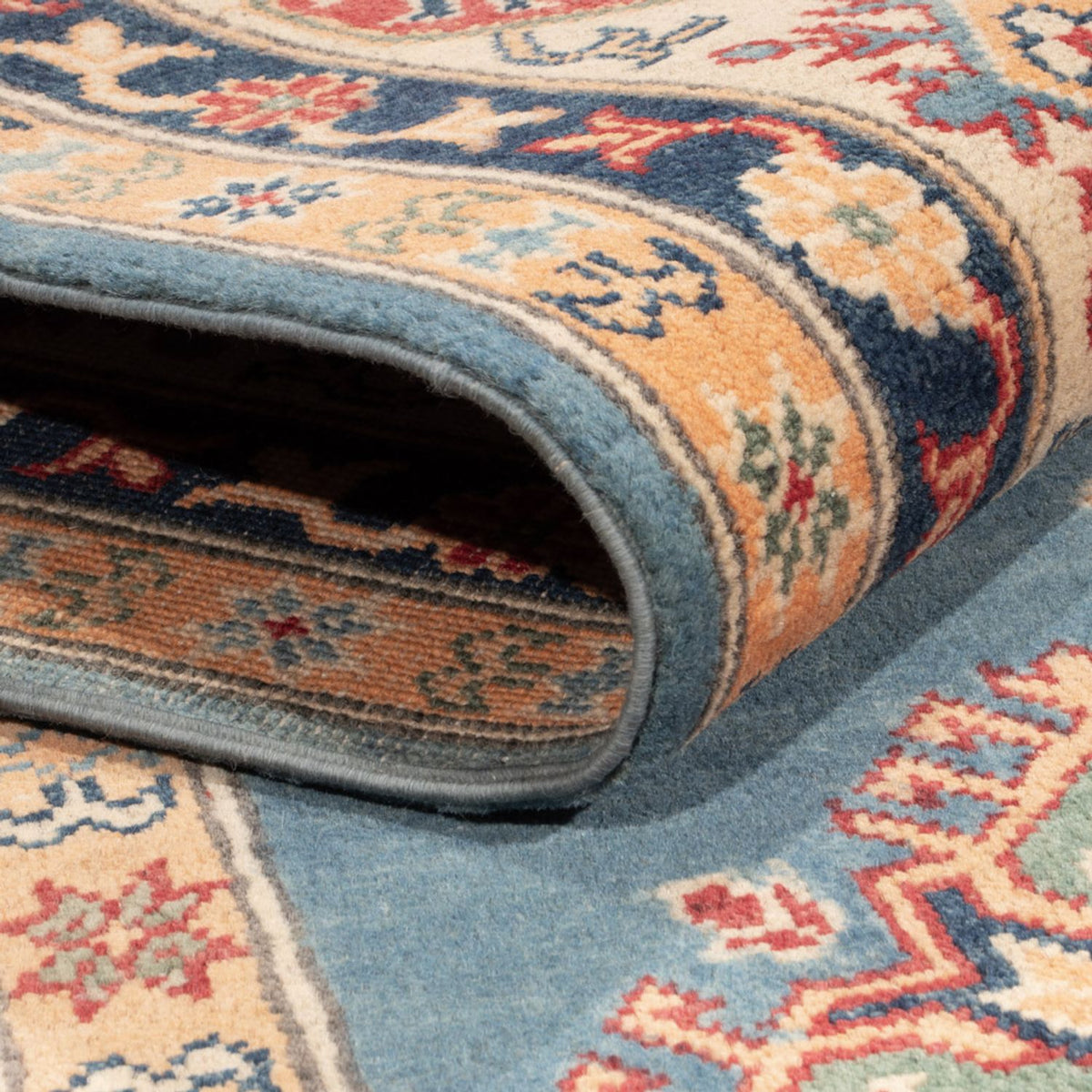 Tapis Ziegler - Kazak - 276 x 185 cm - bleu