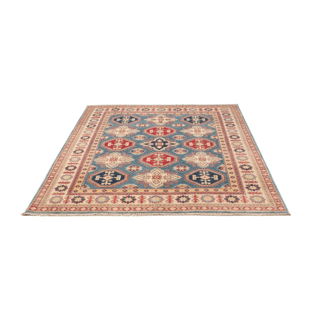 Tapis Ziegler - Kazak - 203 x 148 cm - bleu