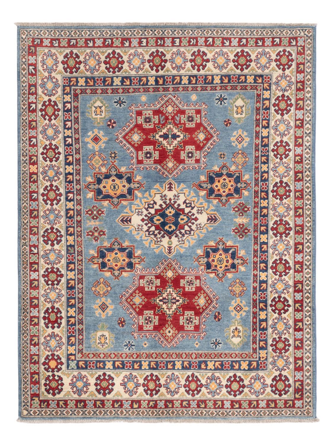 Tapis Ziegler - Kazak - 202 x 153 cm - bleu
