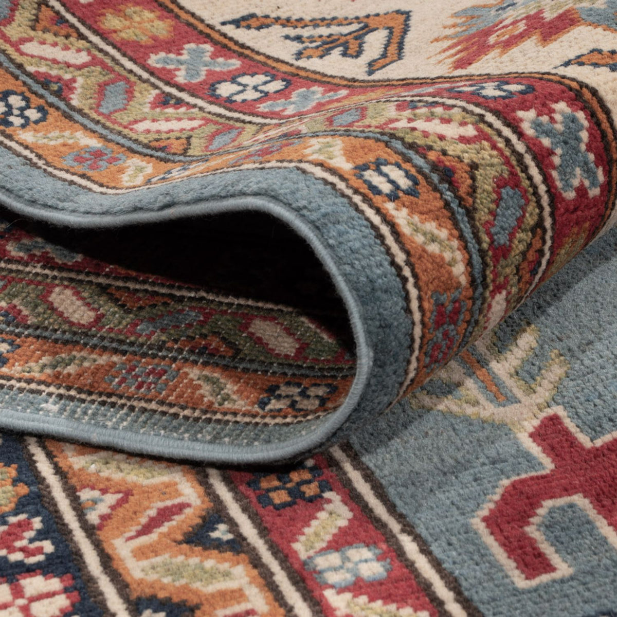 Tapis Ziegler - Kazak - 301 x 243 cm - bleu