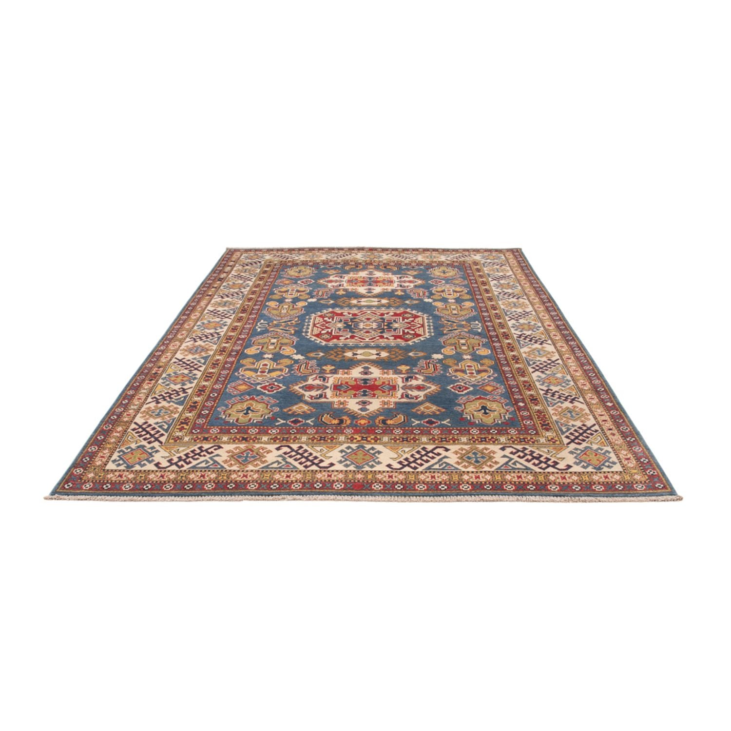 Tapis Ziegler - Kazak - 296 x 198 cm - bleu