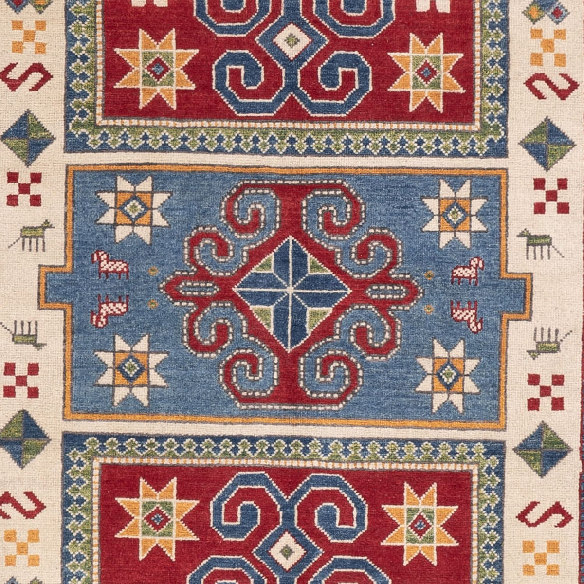 Tapis Ziegler - Kazak - 302 x 197 cm - bleu