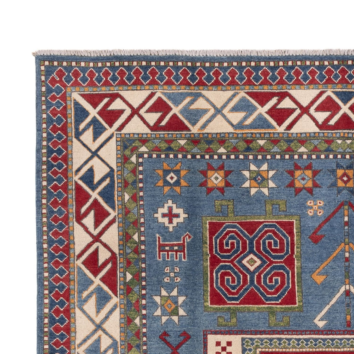 Tapis Ziegler - Kazak - 302 x 197 cm - bleu