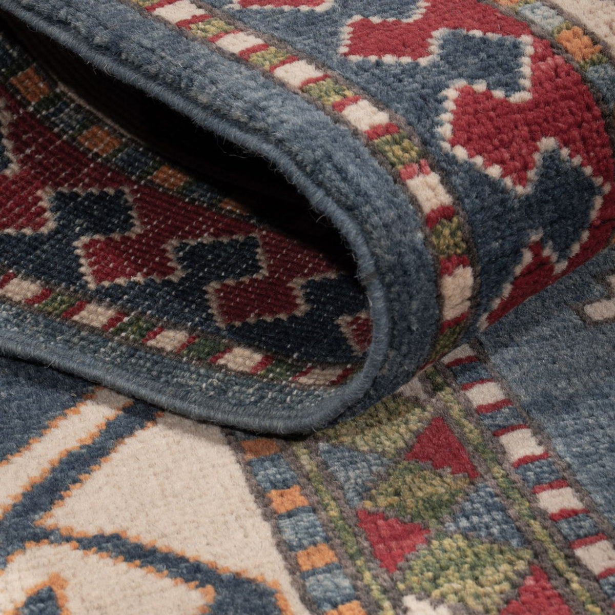 Tapis Ziegler - Kazak - 302 x 197 cm - bleu