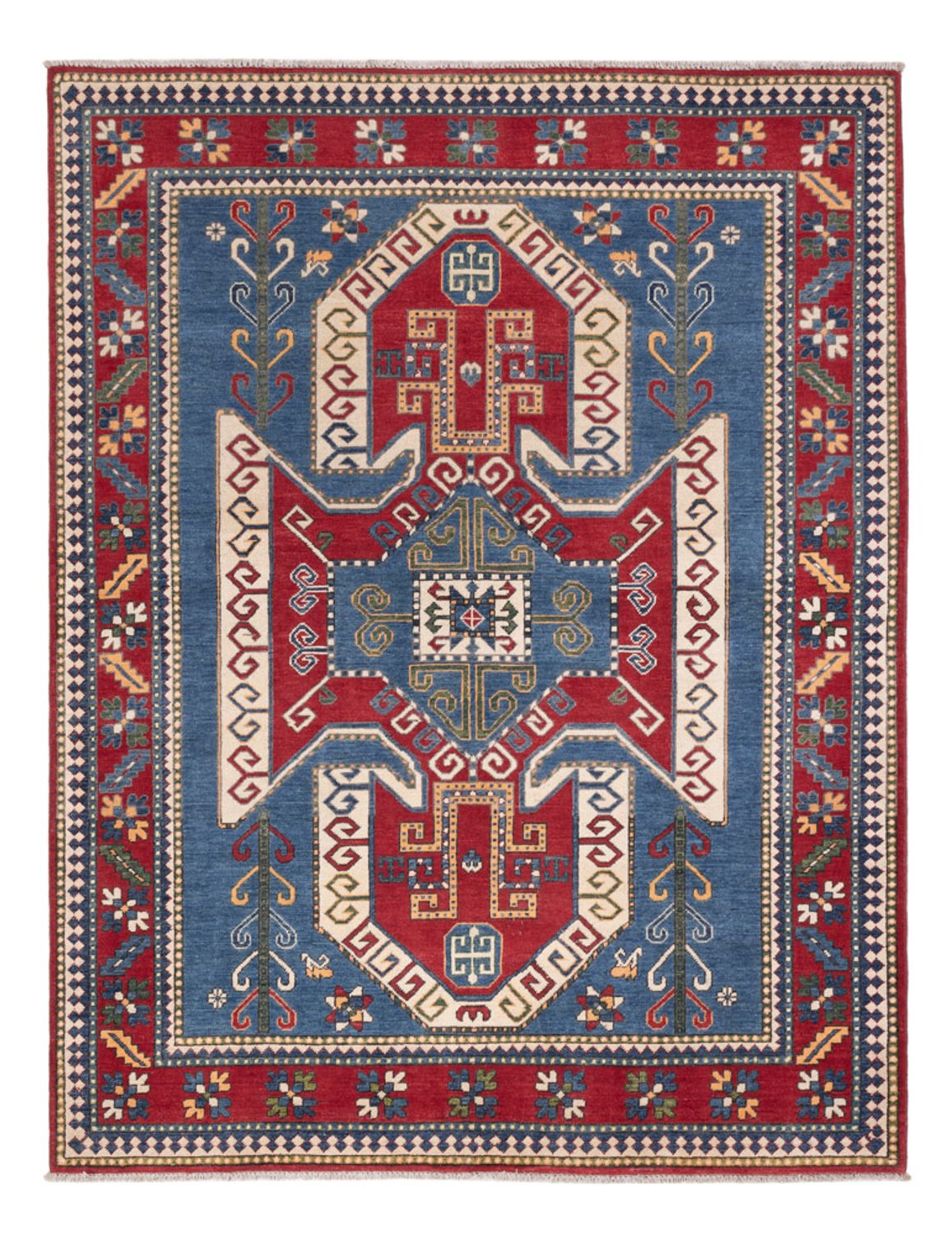Tapis Ziegler - Kazak - 227 x 178 cm - multicolore