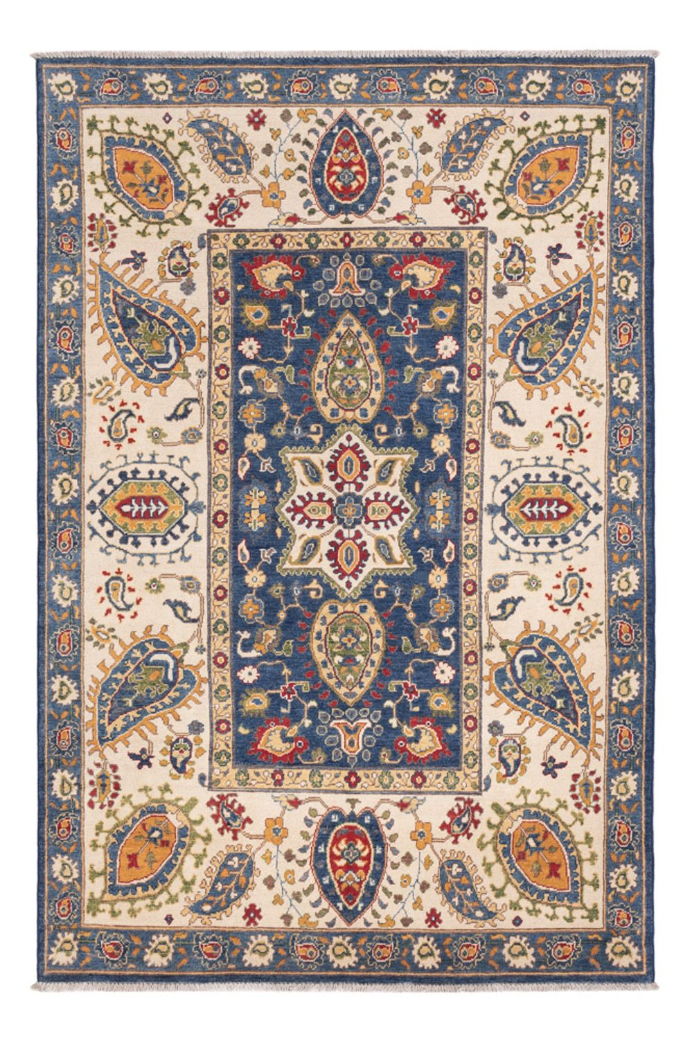 Tapis Ziegler - Kazak - 249 x 162 cm - bleu