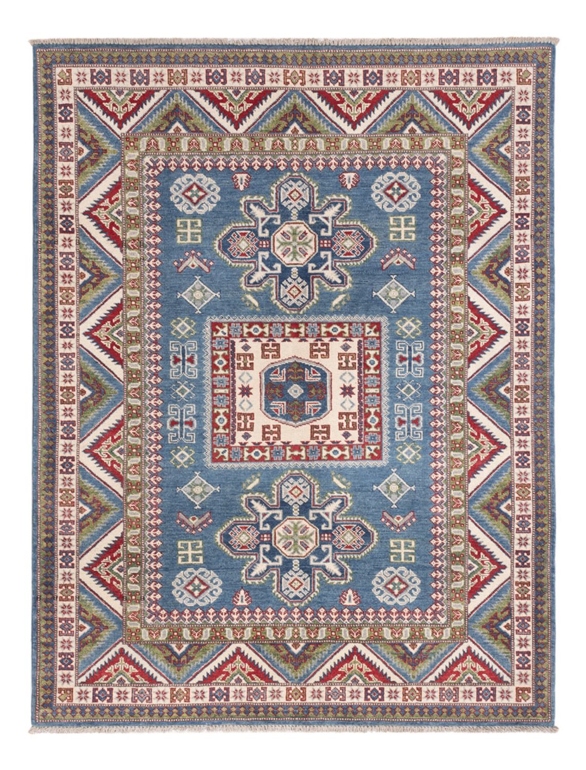 Tapis Ziegler - Kazak - 197 x 149 cm - bleu