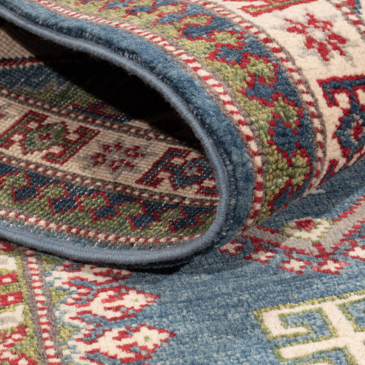 Tapis Ziegler - Kazak - 197 x 149 cm - bleu