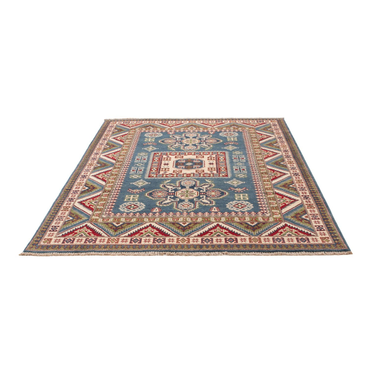 Tapis Ziegler - Kazak - 197 x 149 cm - bleu