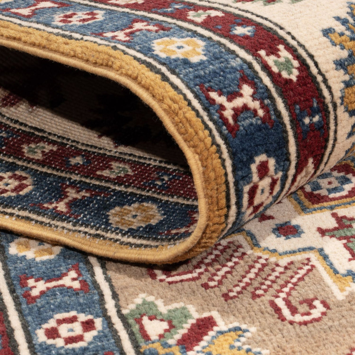 Tapis Ziegler - Kazak - 212 x 150 cm - beige foncé