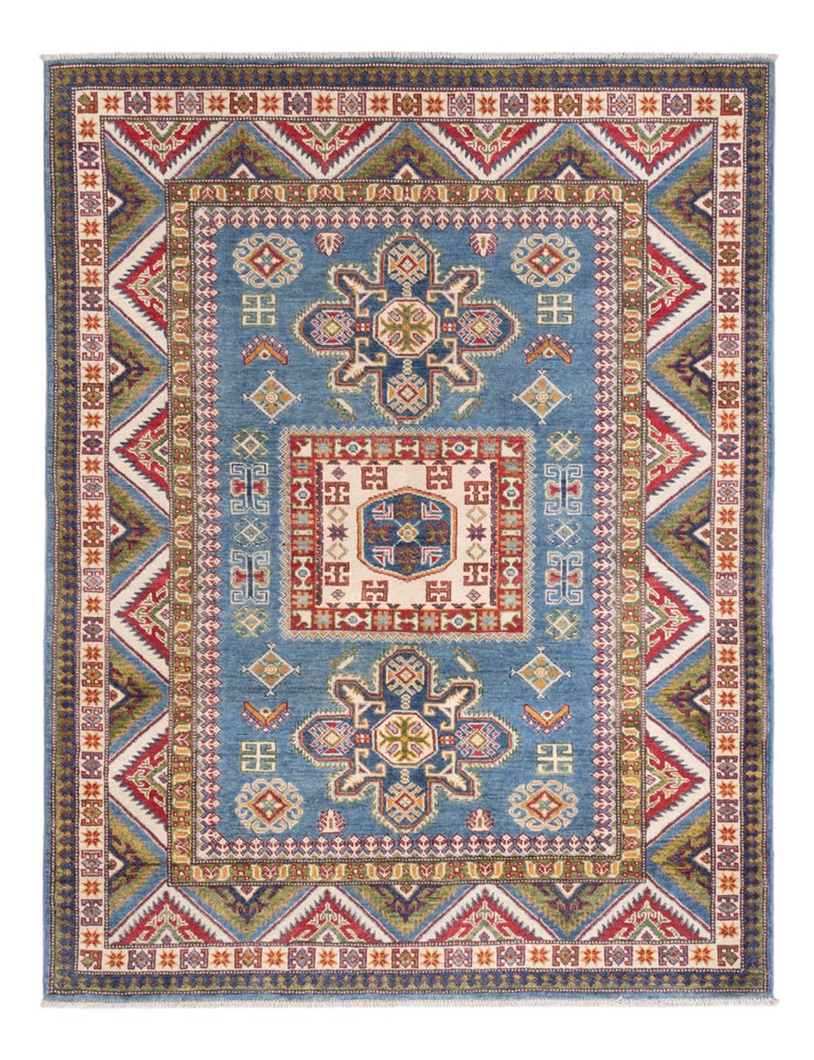 Tapis Ziegler - Kazak - 193 x 148 cm - bleu