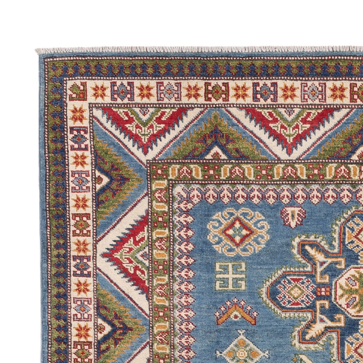 Tapis Ziegler - Kazak - 193 x 148 cm - bleu