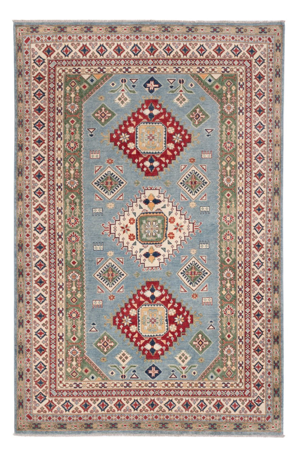 Tapis Ziegler - Kazak - 291 x 195 cm - bleu clair