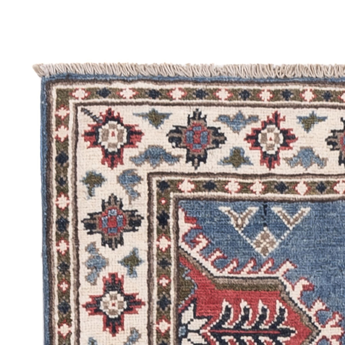 Tapis de couloir Tapis Ziegler - Kazak - 288 x 82 cm - bleu