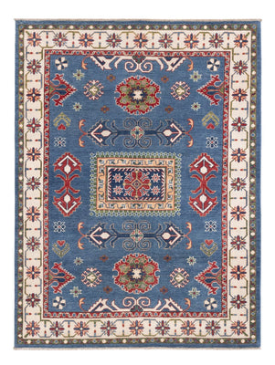 Tapis Ziegler - Kazak - 206 x 156 cm - bleu