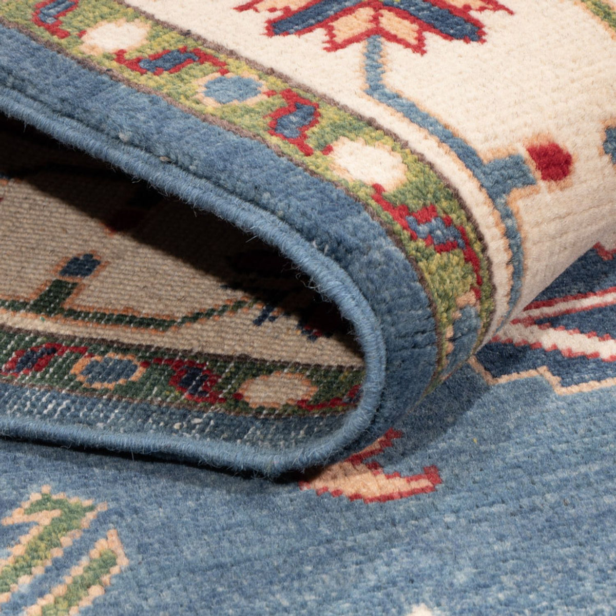 Tapis Ziegler - Kazak - 206 x 156 cm - bleu