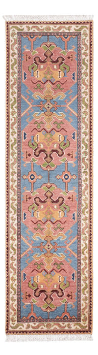 Tapis de couloir Tapis Ziegler - Kazak - 297 x 76 cm - bleu