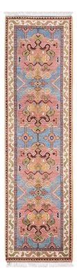Tapis de couloir Tapis Ziegler - Kazak - 296 x 78 cm - bleu