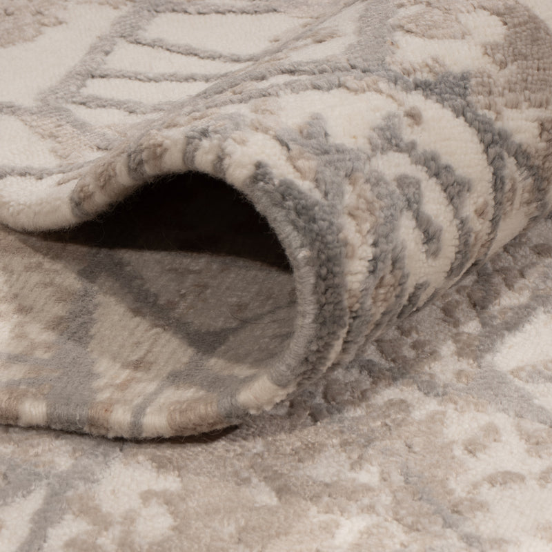 Tapis design - 245 x 175 cm - gris clair