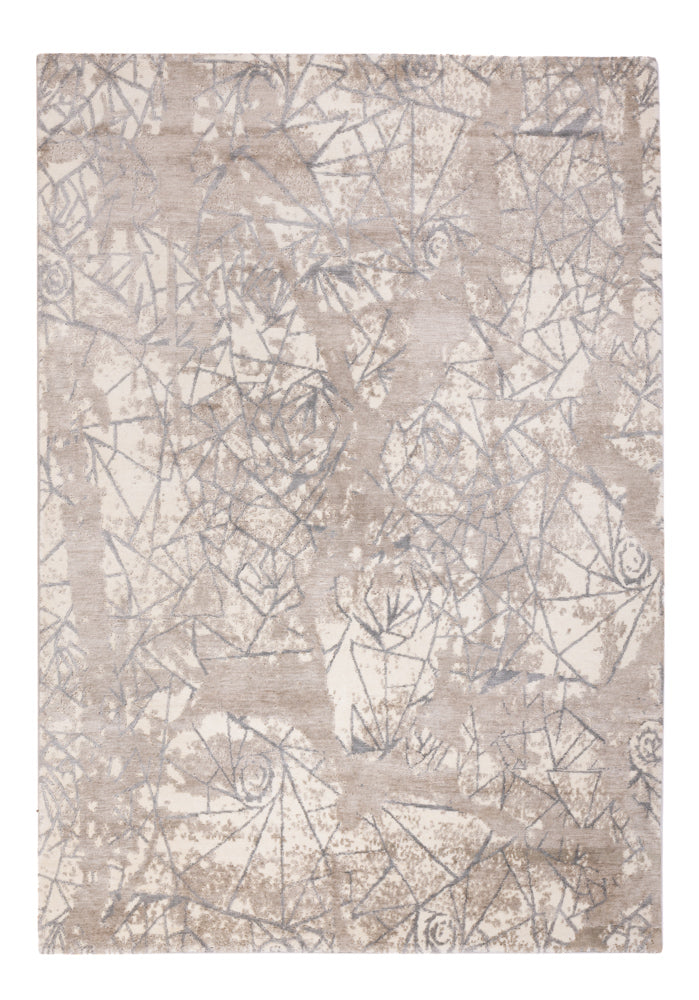 Tapis design - 242 x 174 cm - gris clair