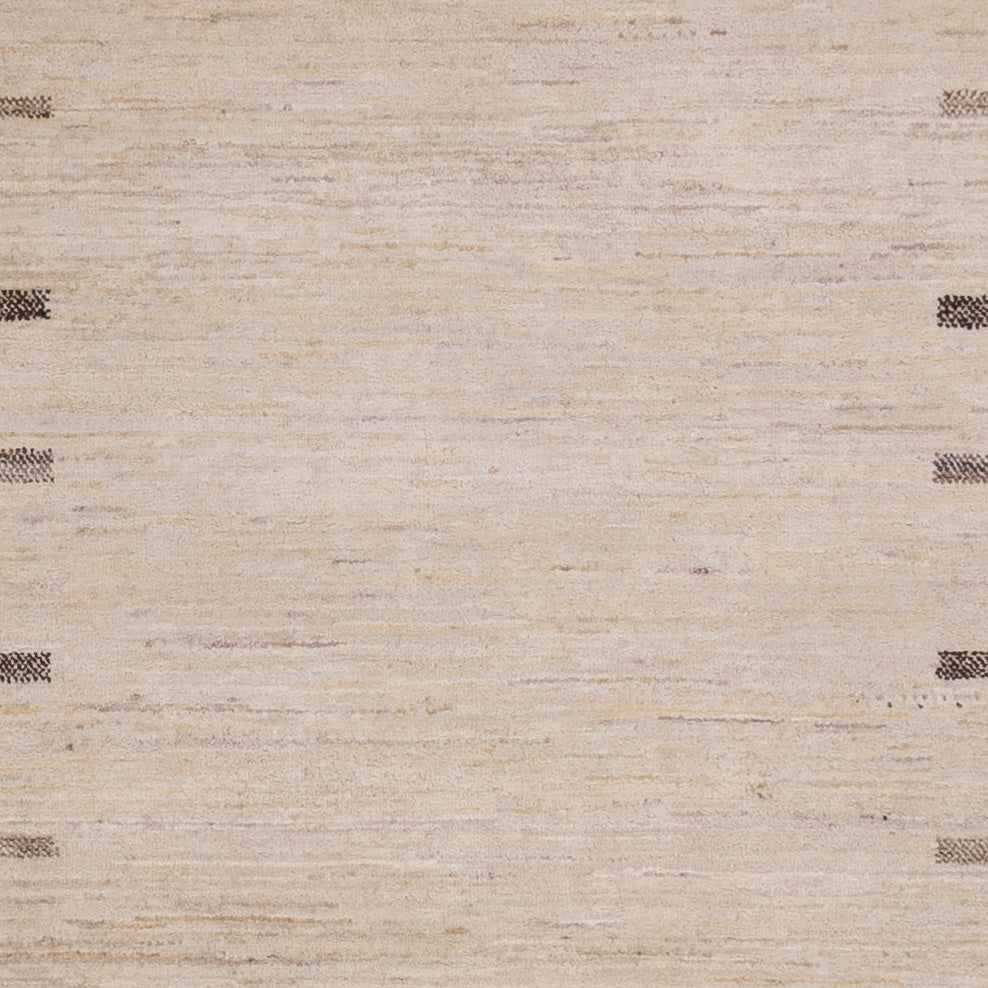 Tapis Gabbeh - Loribaft Indus - 246 x 176 cm - beige clair