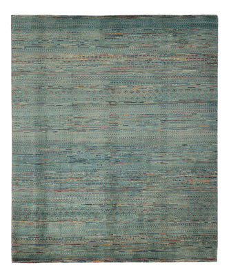 Tapis design - 240 x 201 cm - bleu pétrole