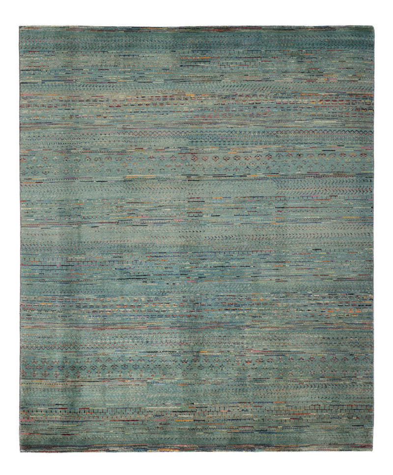 Tapis design - 240 x 201 cm - bleu pétrole